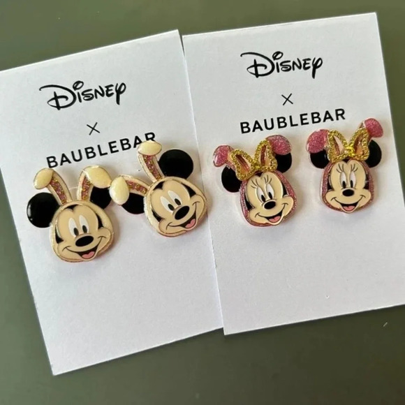 Baublebar x Disney Minnie Mouse Enamel Easter  Earrings… - Picture 1 of 5